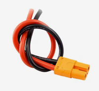 Connecteur banane Amass LCB50 à courant élevé 98A pour batteries au lithium électriques, fil plaqué cuivre