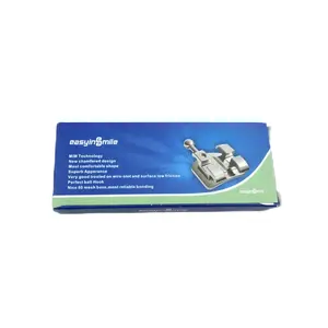 Brackets Easyinsmile Generation 2 Orthodontic Brackets Dental Metal Bracket MBT 022 With 3.4.5 Hook