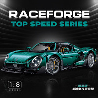 Mobil Sport Teknis Hypercar 10621 1:8 Baru, Blok Bangunan Kendaraan Cepat, Puzzle Edukatif, Mainan Natal