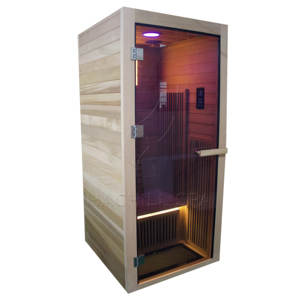 Hachillspa Modern Cedro Única Pessoa Infravermelho Sauna Cabine Madeira Maciça Far Red Light Therapy Room Opção Personalizada - Product Image 2
