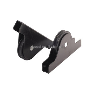 Hiện đại màu đen hình chữ U cửa Con lăn thép ròng rọc bánh xe sắt di chuyển cửa bánh xe cao su-ống lót mang Khung bên ngoài Đương Đại - Product Image 6