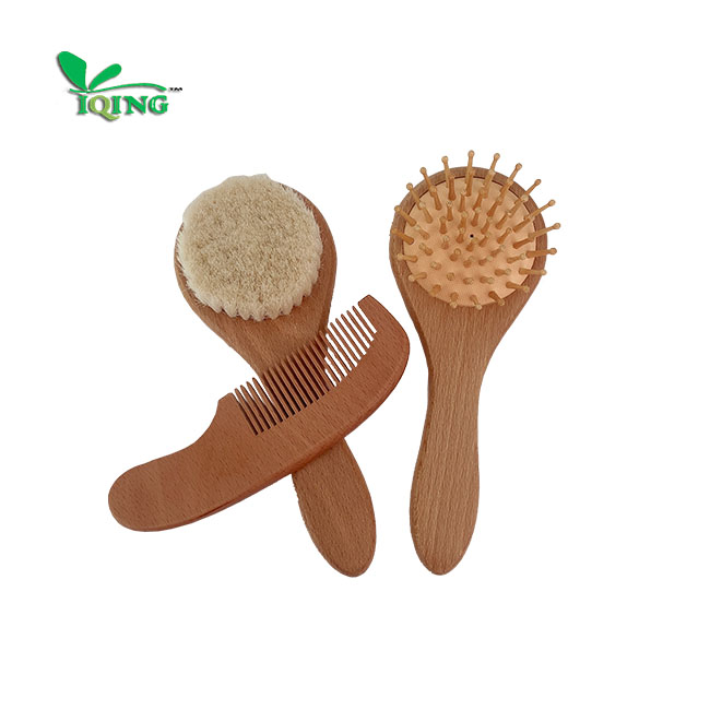 Высококачественные гребни и щетки, набор антистатических массажных гребней с логотипом заказчика, Детские щетки и расчески для новорожденных