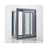 Ventanas y puertas corredizas de aluminio de diseño moderno con malla de pantalla de acero inoxidable Accesorios de vidrio de ventana de aleación de aluminio