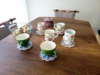 Sous-verre en céramique moderne et écologique avec support en liège et base métallique pour décoration de bar, idée cadeau élégante pour l'inauguration de la maison, tapis et supports en pierre