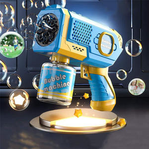 Zomer Speelgoed 8 Holes Prijs Bulk Lichtblauw Bazooka Outdoor Speelgoed Elektrische Machine Waterbel Pistool Voor Kinderen - Product Image 4