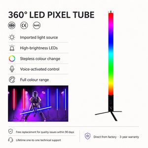 <span class=keywords><strong>Tube</strong></span> lumineux <span class=keywords><strong>LED</strong></span> portable sans fil IP65 19200mAh 360 pixels DMX512/WiFi/ArtNet RVB pleine couleur pour DJ, clubs, mariages et événements - Product Image 1