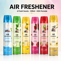 Désodorisant en aérosol OEM ODM 330 ml, parfum longue durée, spray, marque privée, échantillon disponible