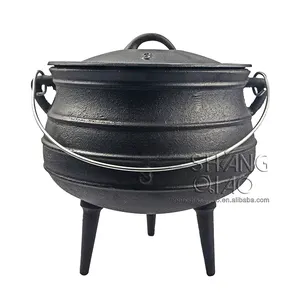 黑色彩绘铸铁锅杰锅荷兰烤箱南非锅