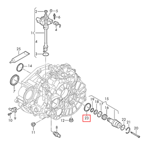 Guarnizione paraolio albero di trasmissione 02M301189G (2 pezzi) per albero di uscita trasmissione VW Audi |   Ricambio OE - Product Image 5