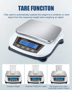 Balance de précision numérique électronique certifiée pour bijoux et laboratoire, 5 kg, 0,01 g, et balances de cuisine 2 kg GY20002/50002, GY20002/5 - Product Image 5