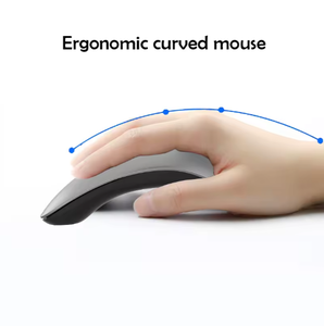 Ratón ergonómico ARC silencioso curvo para juegos, ratón portátil con cable, ratón Delgado, PC, ratón inalámbrico silencioso fino para ordenador portátil y oficina - Product Image 3