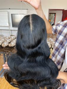 Meilleure qualité 5*5 dentelle avant 5*5 dentelle avant 8*8 Topper nœuds simples femme vierge humaine noire cheveux Topper pour les femmes blanches - Product Image 2