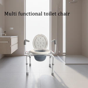 <span class=keywords><strong>Silla</strong></span> de Inodoro con Altura Ajustable y Reposabrazos de Espuma, Equipo de Seguridad para <span class=keywords><strong>Baño</strong></span> para Pacientes Embarazadas y para el <span class=keywords><strong>Baño</strong></span> - Product Image 1