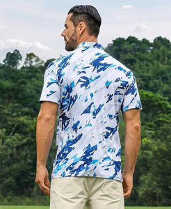 T-shirt de polo de golf avec tissu anti-rides en maille respirante, matériau à séchage rapide sans odeur et confort extensible dans les quatre sens - Product Image 4