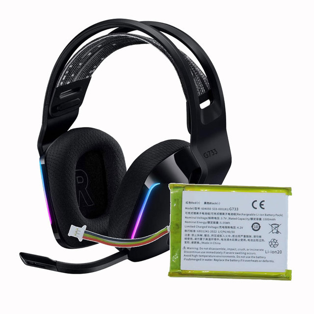 Best Quality for KDA G733 Lightspeed Wireless Headphone 7.1 Surround Sound AAC Over-Ear Gaming Headset for Sports Travel