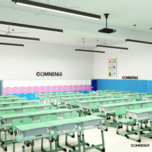 Juego de sillas de mesa de escritorio para estudiantes, extraíble y fácil de transportar, ajustable en altura para aula escolar - Product Image 6