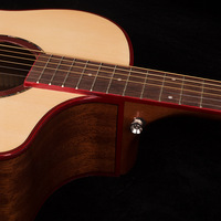 Gitar Akustik 6 Senar 41 Inch Solid Spruce Top, Back Mahogany, Fretboard Rosewood, Side Cutaway, Folk, Pemula, Profesional, Gloss