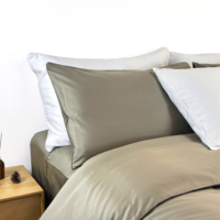 Ensemble de draps en coton biologique 100% certifié GOTS durable et respirant pur et sommeil paisible pour la maison et l'hôtel