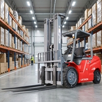 Chariot élévateur électrique Liftron CPD30 3000 kg à batterie lithium-ion et pneus pleins, avec écran tactile intelligent, pour la manutention de marchandises en entrepôt d'équipement incendie