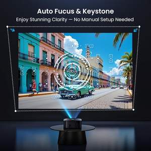 Projecteur intelligent Haprun 1500 lumens ANSI 4K Full HD Android 11 Google TV Home Cinéma avec mise au point automatique pour son Wi-Fi portable - Product Image 6