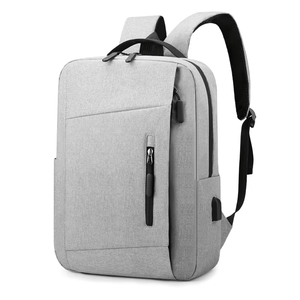New Fashion Geometric Zipper Waterproof Softback Laptop <b>Backpack</b> with USB Anti-Theft <b>Nylon</b> Office Computer 20-39L - Product Image 2