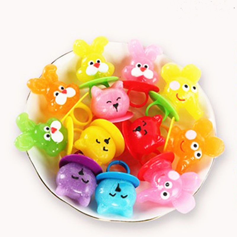 Kinderen Cartoon Ringen Snoep Ring Pop Individueel Verpakt Bulk Lolly