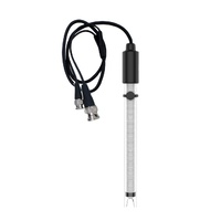 E-301F Sonde combinée pH/température 3-en-1 Connecteur BNC/RCA Capteur d'électrode composé BNC(Q9)+ BNC(Q6) 0-14ph