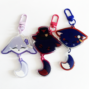 พวงกุญแจอะคริลิคแบบปรับแต่งได้พวงกุญแจพลาสติกอะนิเมะน่ารัก - Product Image 2