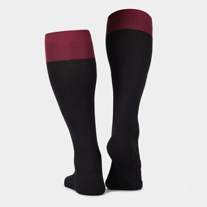 Chaussettes de sport respirantes entièrement personnalisées pour l'automne avec logo sur le revers, chaussettes de football unisexes pour jeunes, 100% laine - Product Image 3
