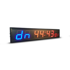 Honghao LED Marathon Intervalle <span class=keywords><strong>Crossfit</strong></span> Horloge Minuterie <span class=keywords><strong>Sport</strong></span> Minuterie Électronique Murale 8 Chiffres Noir Mini Multifonctionnel - Product Image 1