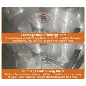 Máquina Comercial Grande para Templar Chocolate de Rueda Continua Automática - Product Image 5