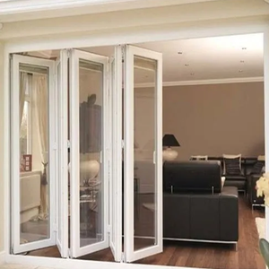 Puerta plegable corrediza <span class=keywords><strong>de</strong></span> <span class=keywords><strong>policarbonato</strong></span> estilo francés moderno al por mayor Puerta <span class=keywords><strong>de</strong></span> <span class=keywords><strong>ducha</strong></span> automática impermeable <span class=keywords><strong>de</strong></span> PVC acabada para apartamentos - Product Image 3