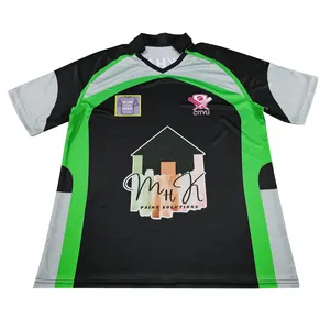 Aangepaste Sublimatie Team Sport T-shirt Ontwerpen Cricket Jersey Met Logo En Nummers