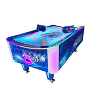 Table de hockey sur air à monnayeur pour 2 joueurs avec écran d'affichage et système de notation, machine de jeu d'arcade pour centre de jeux