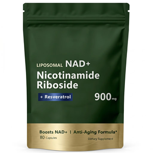 Cápsulas de NAD+ Liposomal, Nicotinamida Ribósido, Antienvejecimiento, para la Belleza de la Piel, con Quercetina y Resveratrol para Adultos (80 Unidades) - Product Image 1
