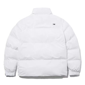 แจ็กเก็ตคอปกตั้งสีทึบโลโก้ปรับแต่งได้แจ็คเก็ตผ้าฝ้ายคอปกตั้งอบอุ่นสไตล์คู่รักสำหรับฤดูหนาว - Product Image 3