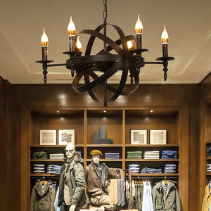 Lustres de style industriel, luminaires en fer forgé rétro américains, lumières d'ambiance de bar, salon de coiffure, loft, restaurant - Product Image 1