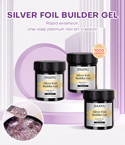 مقاول جل براق فرنسي-جل نباتي صديق للبيئة غير سام من مادة هيما بالأشعة فوق البنفسجية لصالونات الأظافر الاحترافية لوازم سائبة خاصة - Product Image 3