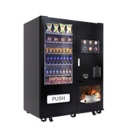 Máquina expendedora combinada automática de doble opción que ofrece Bebidas frías y calientes