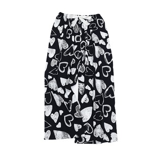 <span class=keywords><strong>Pantaloni</strong></span> Pigiama Vintage in Cotone, Seta e <span class=keywords><strong>Viscosa</strong></span> Traspiranti da <span class=keywords><strong>Donna</strong></span>, Estivi, Sottili, <span class=keywords><strong>Neri</strong></span> e Bianchi con Motivi Cartoon, Gamba Larga, Vestibilità Ampia - Product Image 5