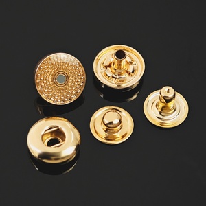 Botones a Presión Personalizados con Logotipo, de Aleación de Zinc de 12 mm, Tamaño Personalizado, Material Personalizado, Juego de 4 Piezas, Color Dorado para Hombre - Product Image 5