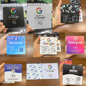 ป้ายรีวิว Google หลายภาษา IT DE ES FR พร้อม NFC สำหรับรีวิว Google - Product Image 4
