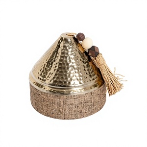 Bol de service classique en acier et bois pour chocolats, bonbons, dattes et noix à prix compétitifs - Product Image 1