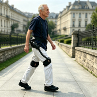 AA EXO TECH Exosquelette robotisé pour membres inférieurs, pour rééducation électrique et entraînement à la marche, avec assistance motorisée, robuste et réglable
