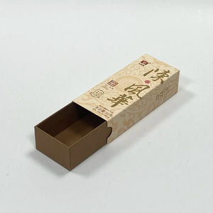 Cajas de cajones plegables de papel de regalo con impresión de logotipo personalizado, cajas deslizantes para cepillo de pelo, MOQ bajo con su caja de embalaje de diseño - Product Image 1