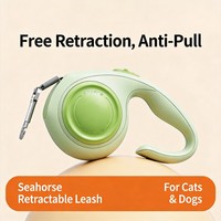Laisse Rétractable Automatique Personnalisée OEM ODM Populaire en ABS pour Chien, 3M 5M, avec Verrouillage à Bouton Unique, Corde de Traction pour Chiens, Accessoires pour Animaux de Compagnie