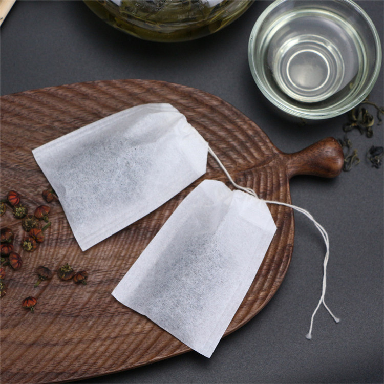 tea bags empty with paper