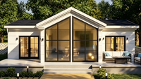 Nouvelle conception de maison préfabriquée en conteneur pliable de 20 pieds ou 40 pieds, villa moderne de luxe avec 2, 3, 4 ou 5 chambres, maison mobile avec salon
