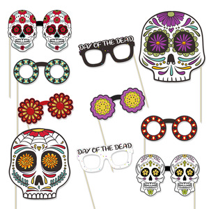 2026 Artículos de Papel para Fiestas <span class=keywords><strong>del</strong></span> Día de Muertos y <span class=keywords><strong>Carnaval</strong></span> Mexicano Transfronterizo: Gafas y Letreros de Mano. Venta al por Mayor Disponible. - Product Image 5