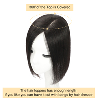 BLT brut vierge indien cheveux topper dentelle base perruques de cheveux humains naturellement moelleux système de cheveux topper pour les femmes